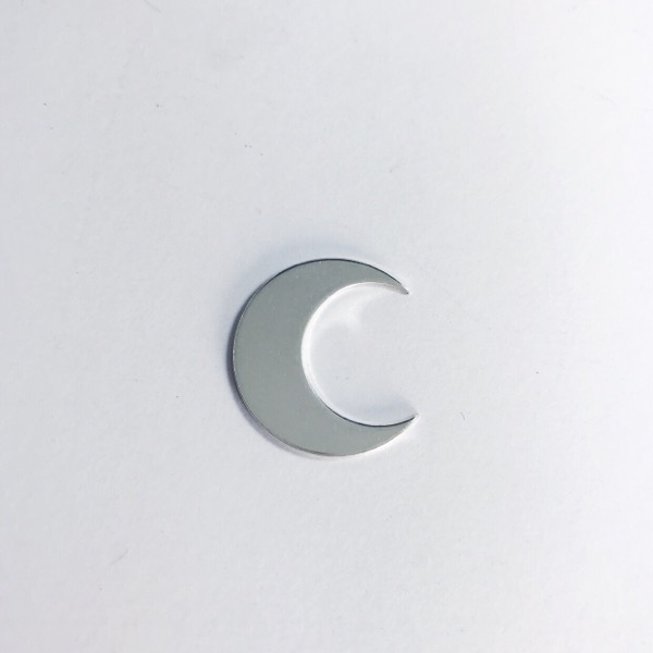 Sterling Silver Moon 16g Crescent Moon