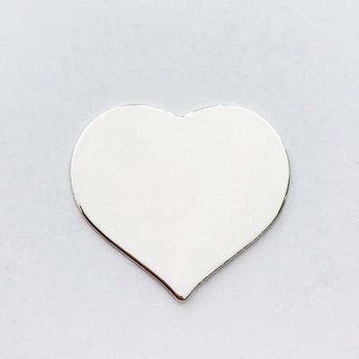 Sterling Silver Heart 24g 1/2 inch
