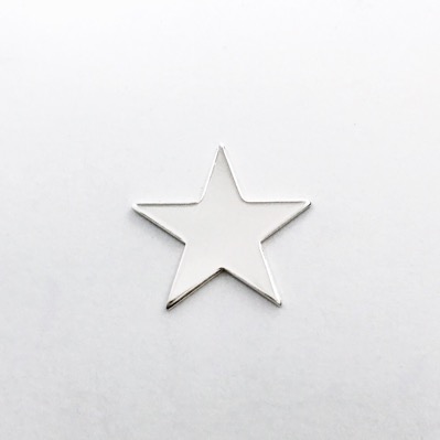 Sterling Silver Star 16g 7/8 inch