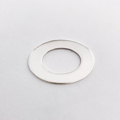 Sterling Silver Oval Washer 22g