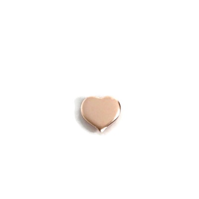 Rose Gold Fill Itty Bitty Heart 20g 1/4 inch 10 pack