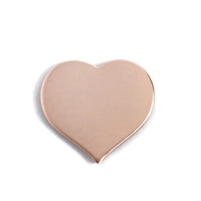 Rose Gold Fill Heart 20g - 1.5 inch