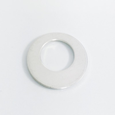 Sterling Silver Off Center Washer 20g 7/8 inch x 1/2 inch