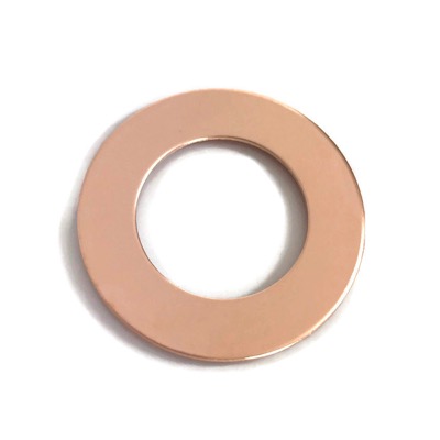 Rose Gold Fill Washer 20g 1.25 inch x 3/4 inch
